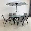 Outdoor set stainless steel sling furniture patio garden furniture